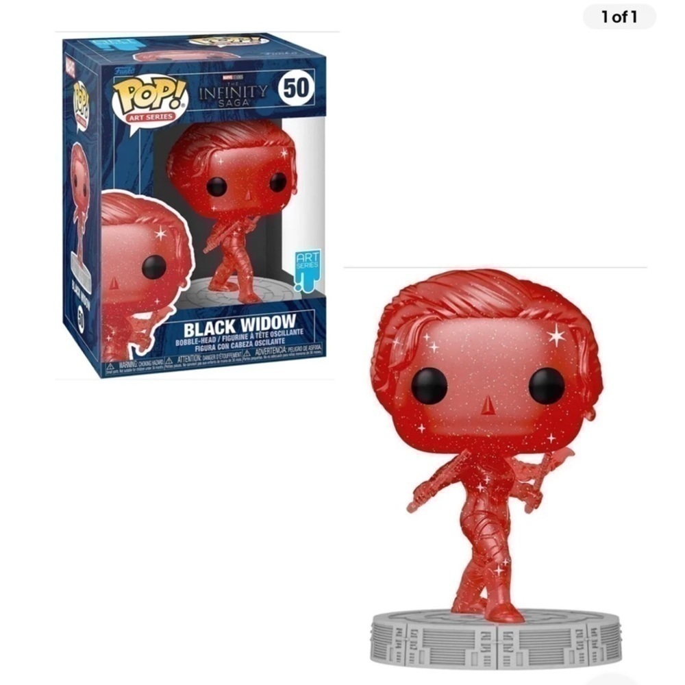 Funko Pop Art Series: Infinity Saga Black Widow (Red) #50 W/ Case 🔥🔥🔥